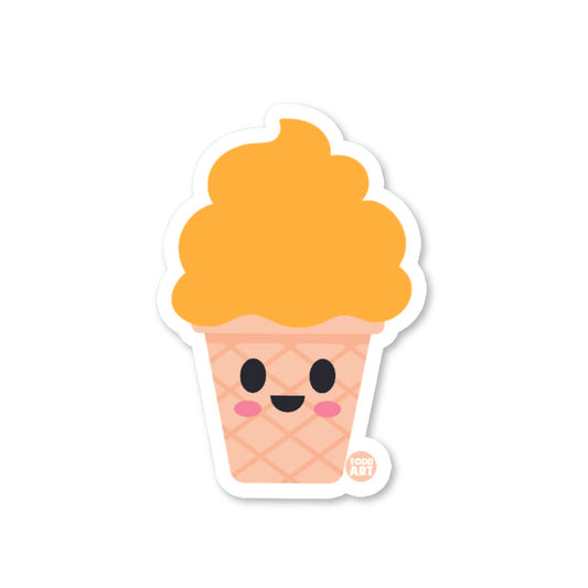 Orange Sherbet Vinyl Sticker