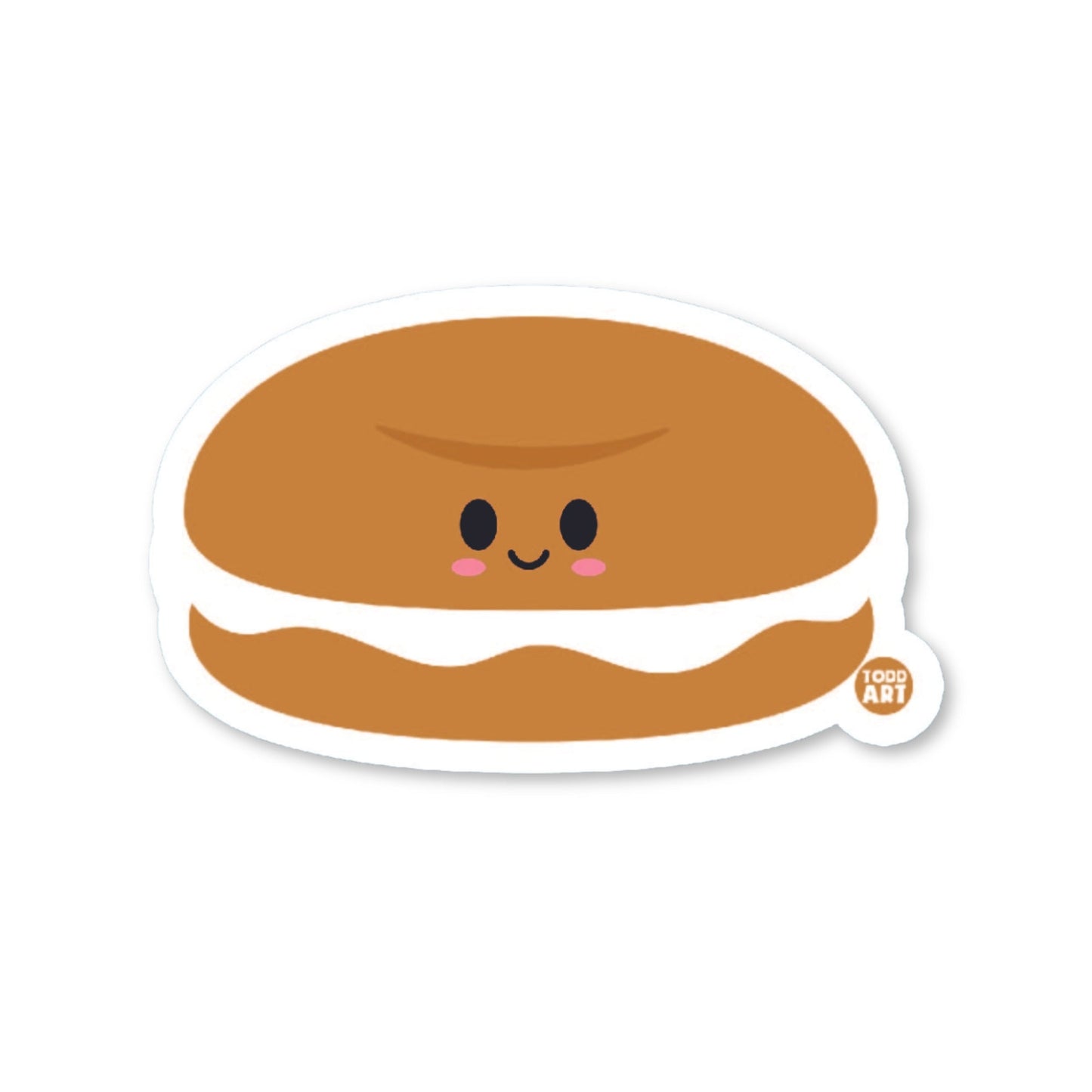 Bagel and Cream Cheese Sticker