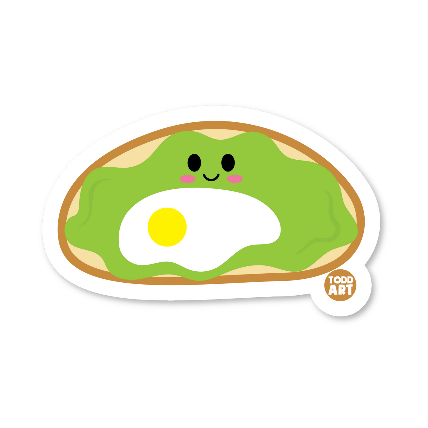 Avocado Toast Vinyl Sticker