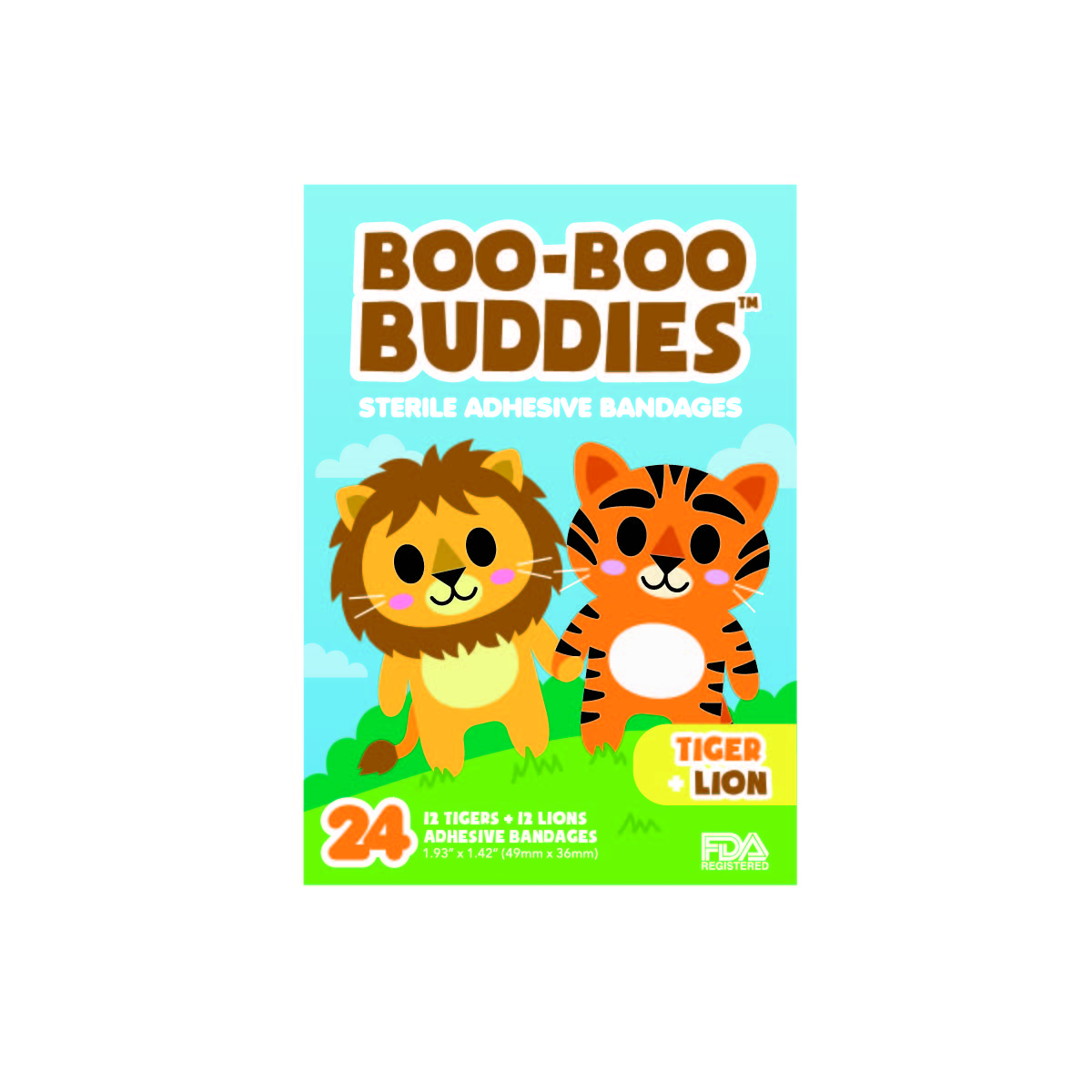 Boo-Boo Buddies Tiger and Lion Bandages