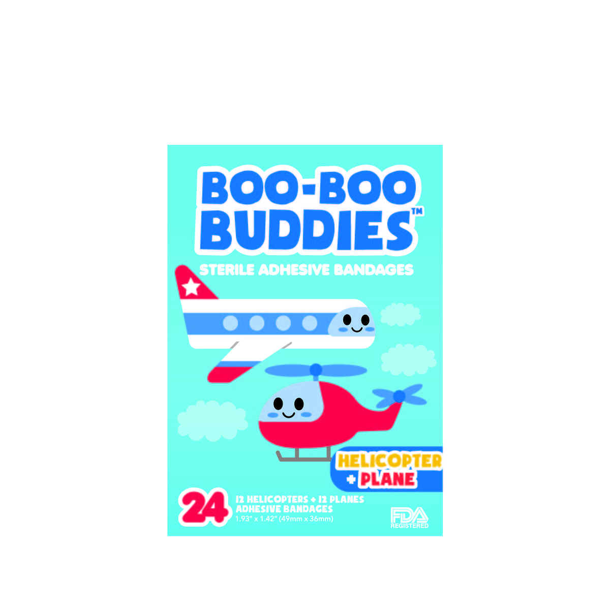 Boo-Boo Buddies Helicopter and Plane Bandages