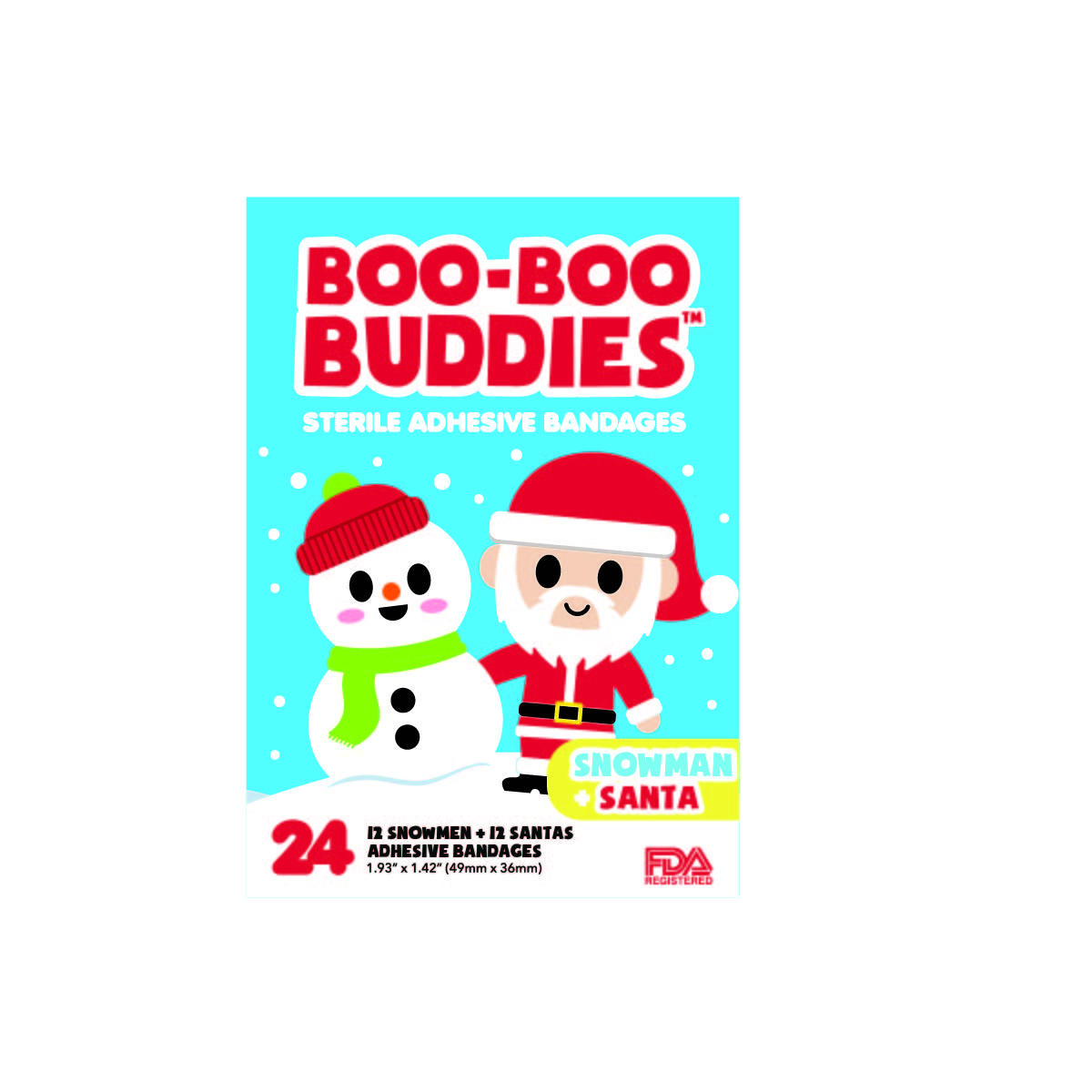 Boo-Boo Buddies Snowman and Santa Bandages