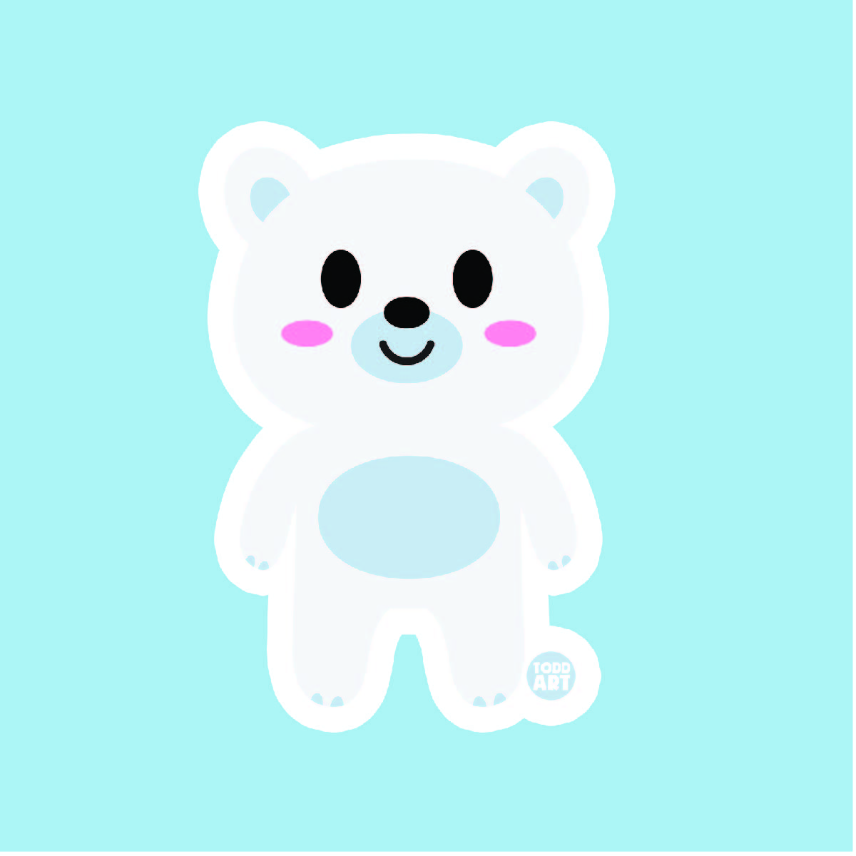 Polar Bear Vinyl Sticker