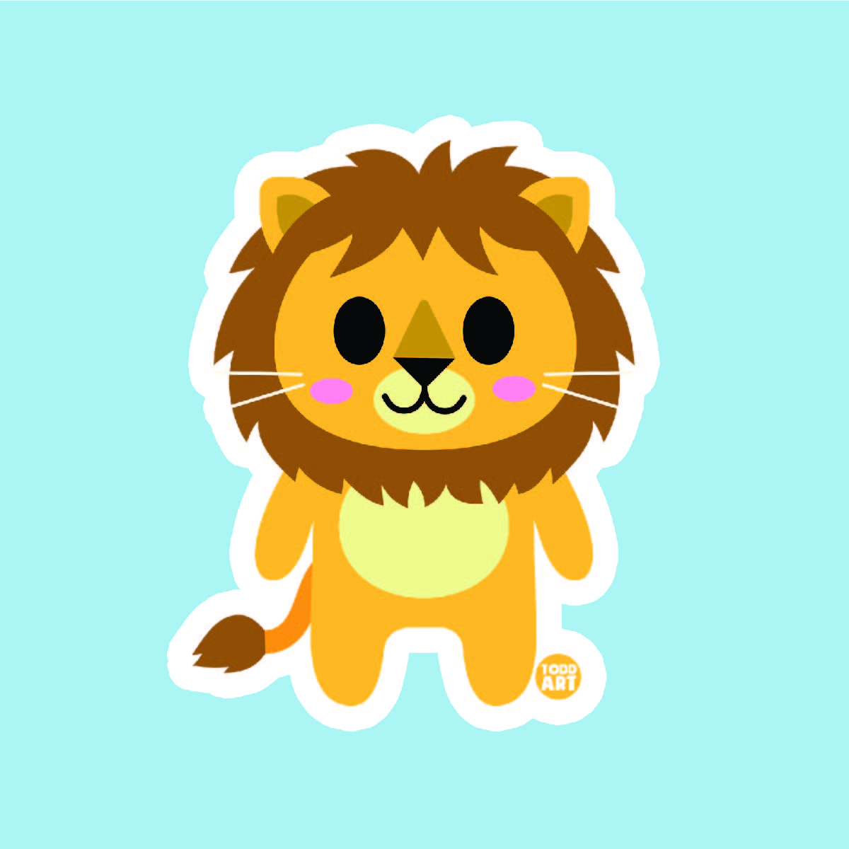 Lion Vinyl Sticker