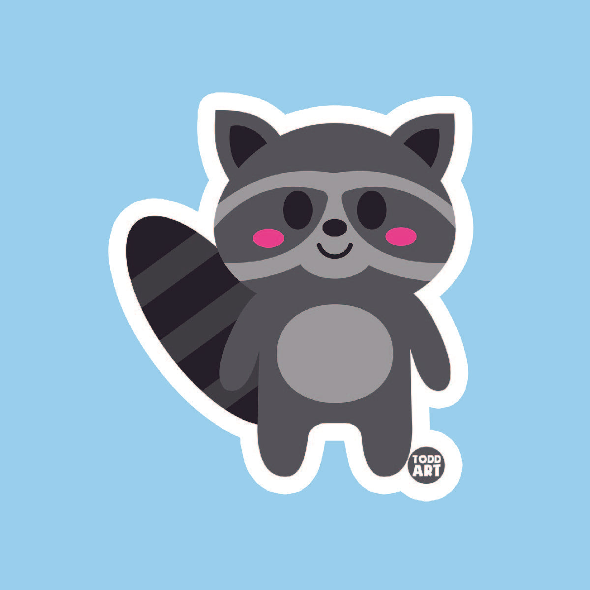 Raccon Sticker