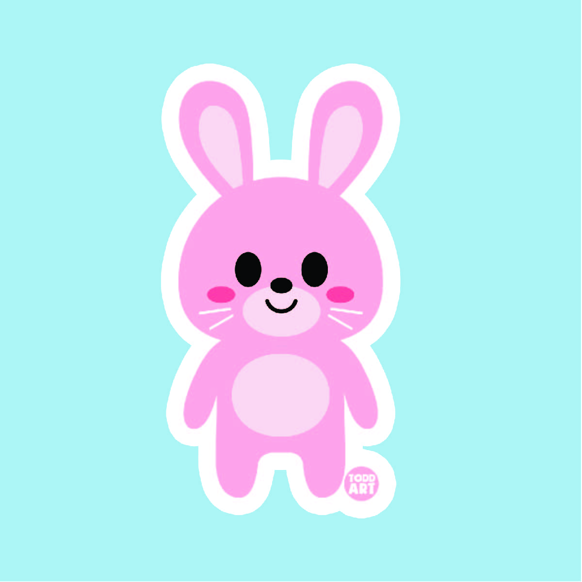 Rabbit Vinyl Sticker