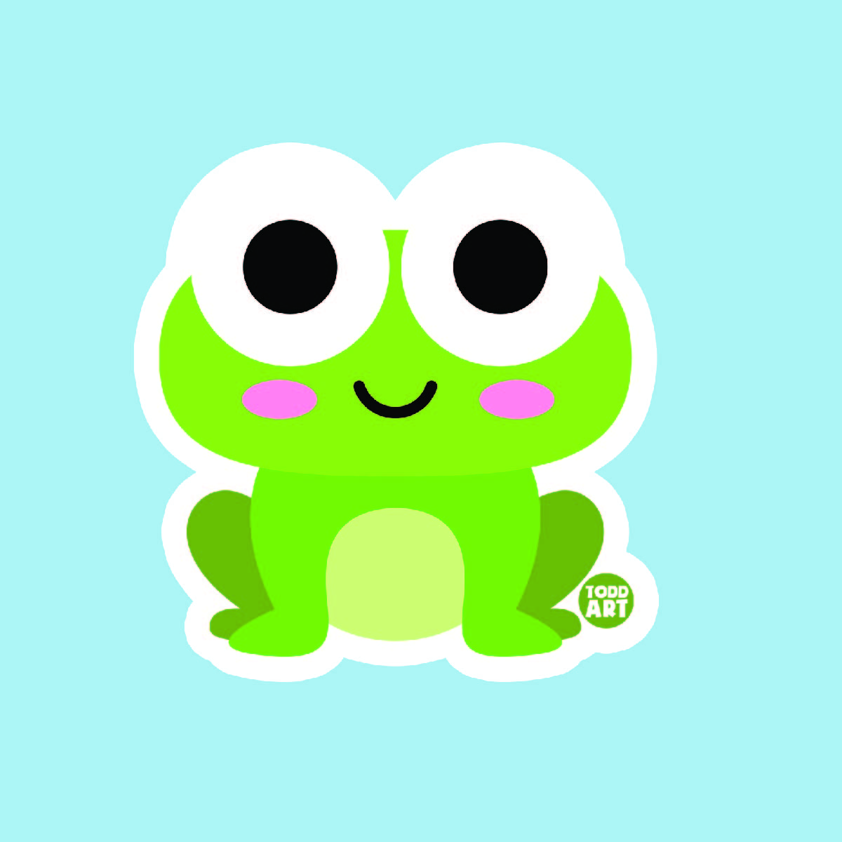 Frog Vinyl Sticker