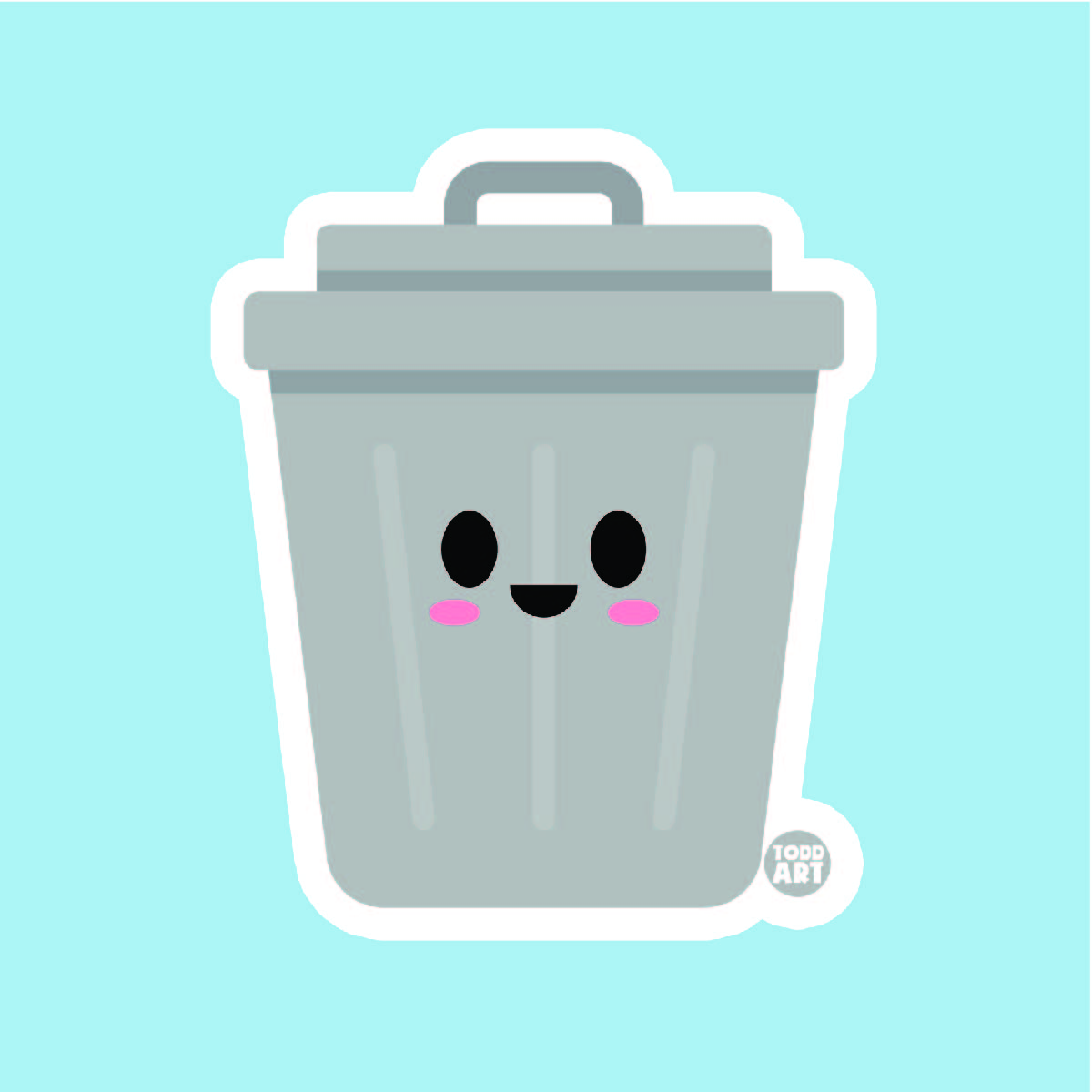 Trash Can Sticker