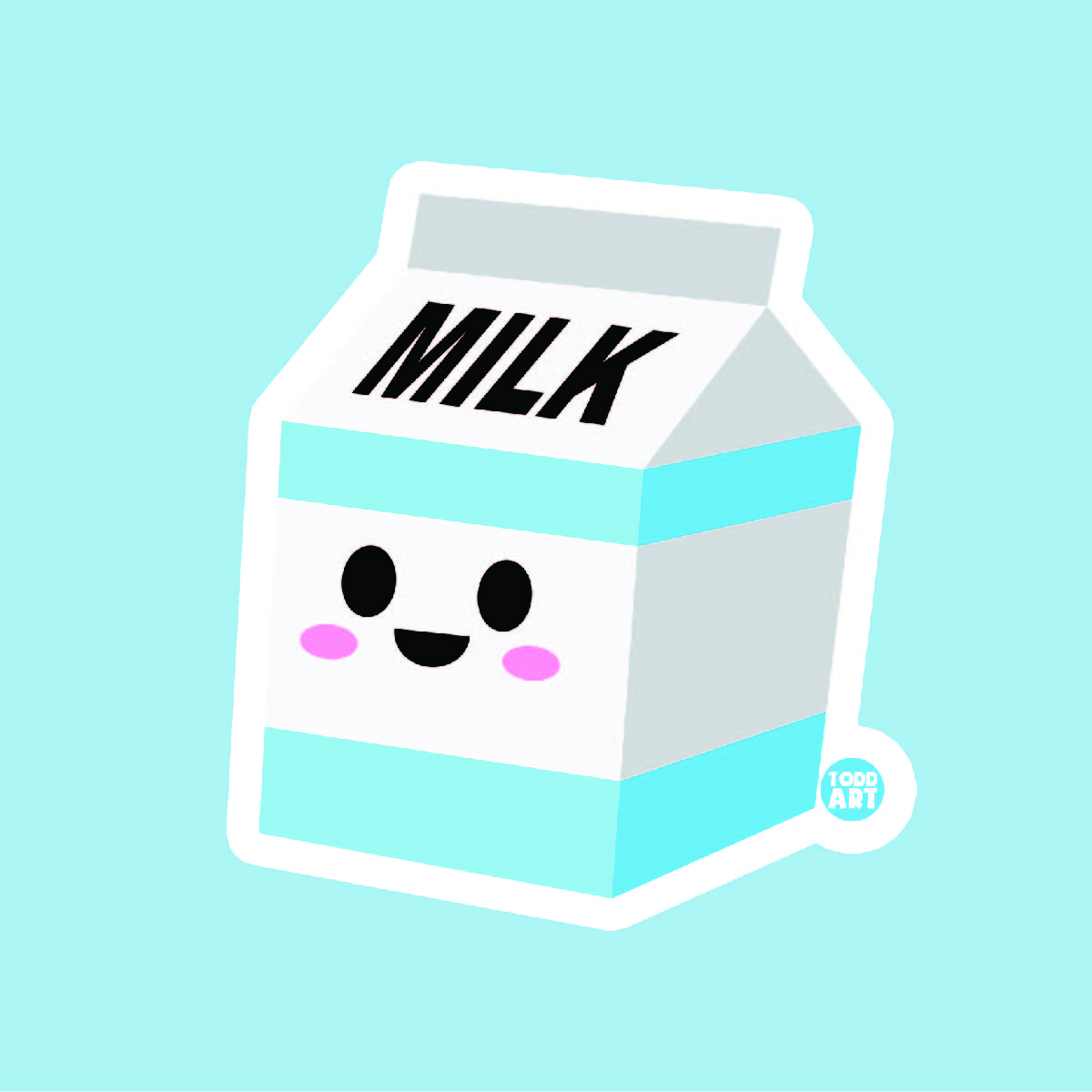 Milk Carton Sticker