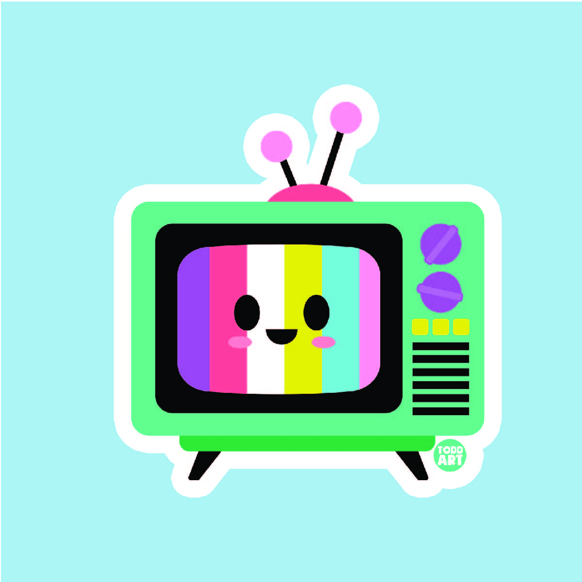 Television Sticker