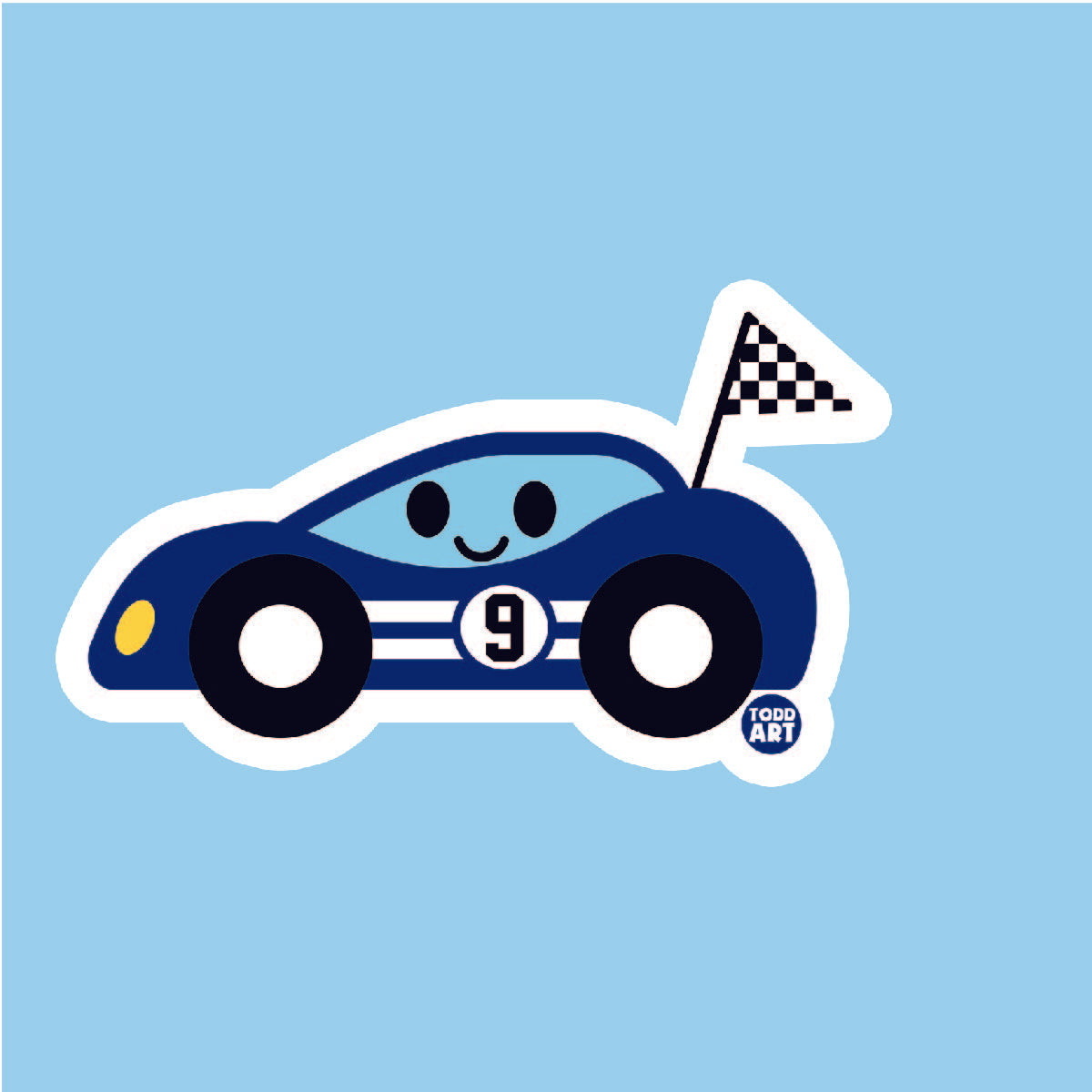 Race Car Sticker