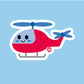 Helicopter Vinyl Sticker