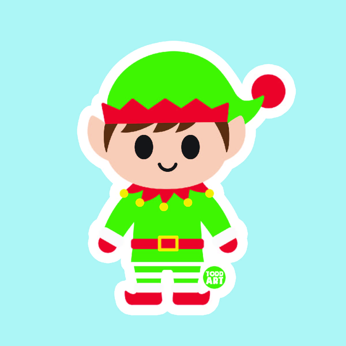 Elf Vinyl Sticker