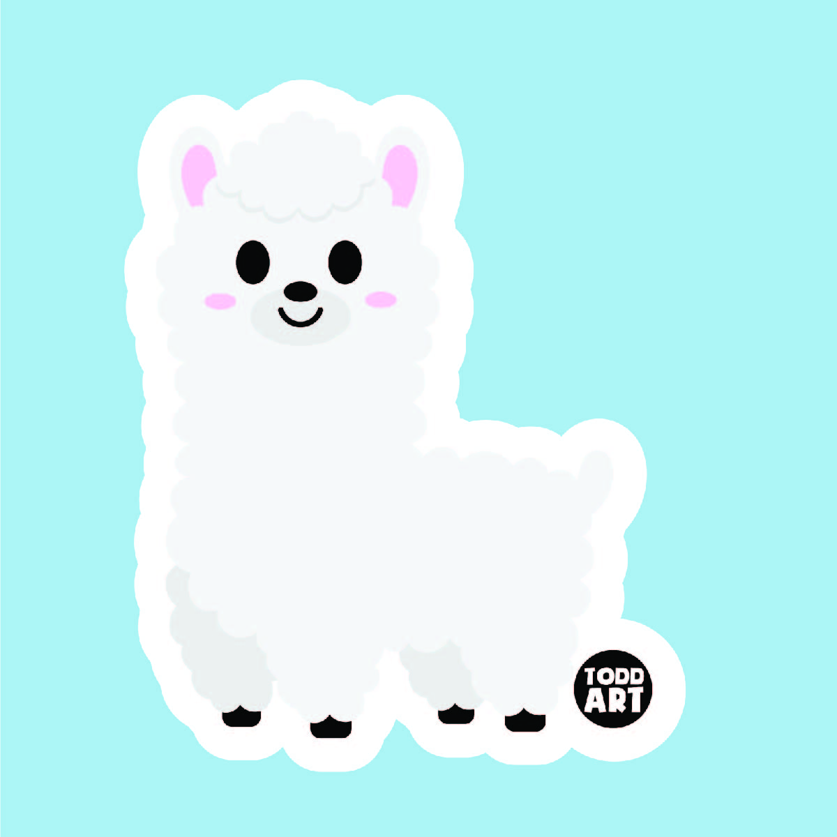 Alpaca Vinyl Sticker