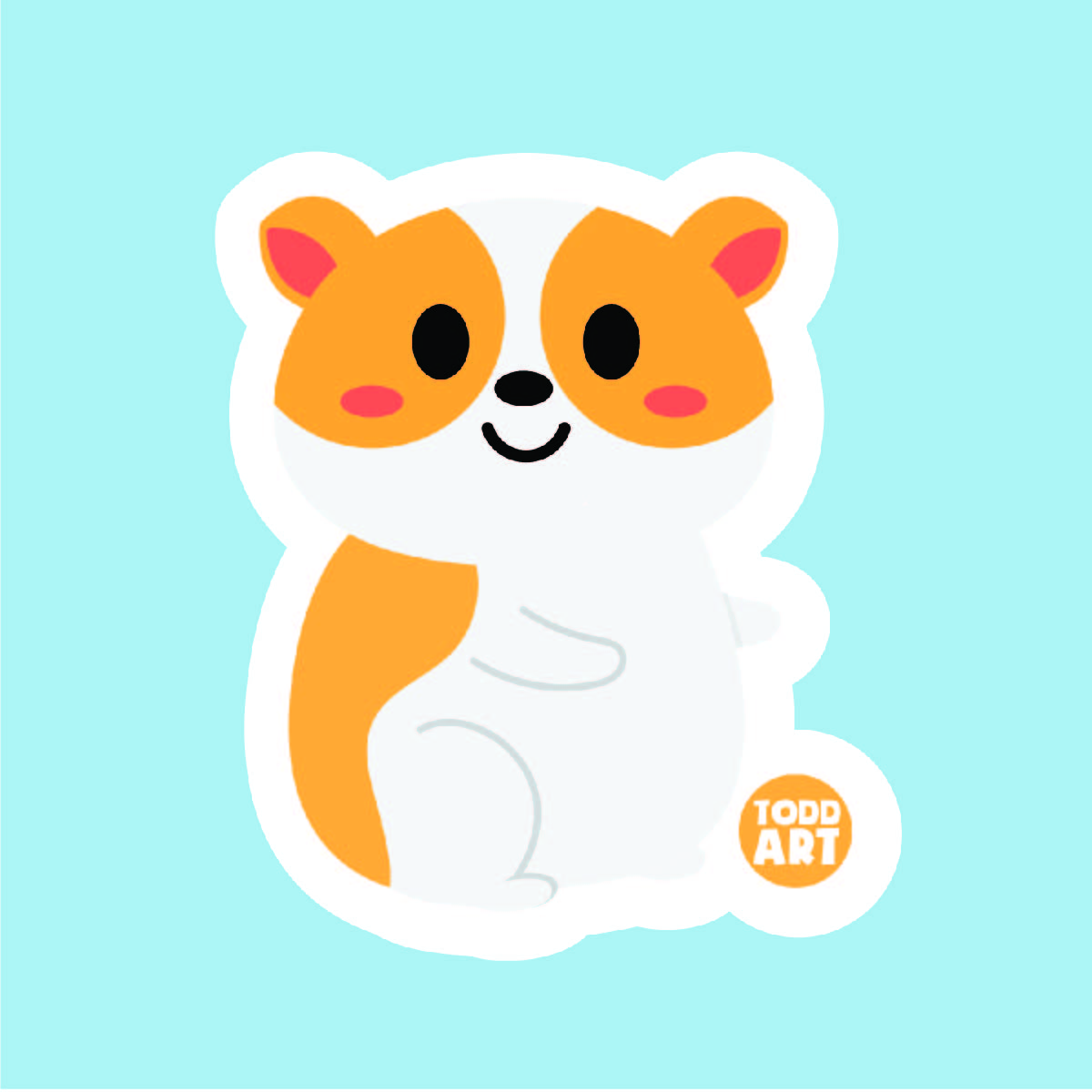 Hamster Vinyl Sticker