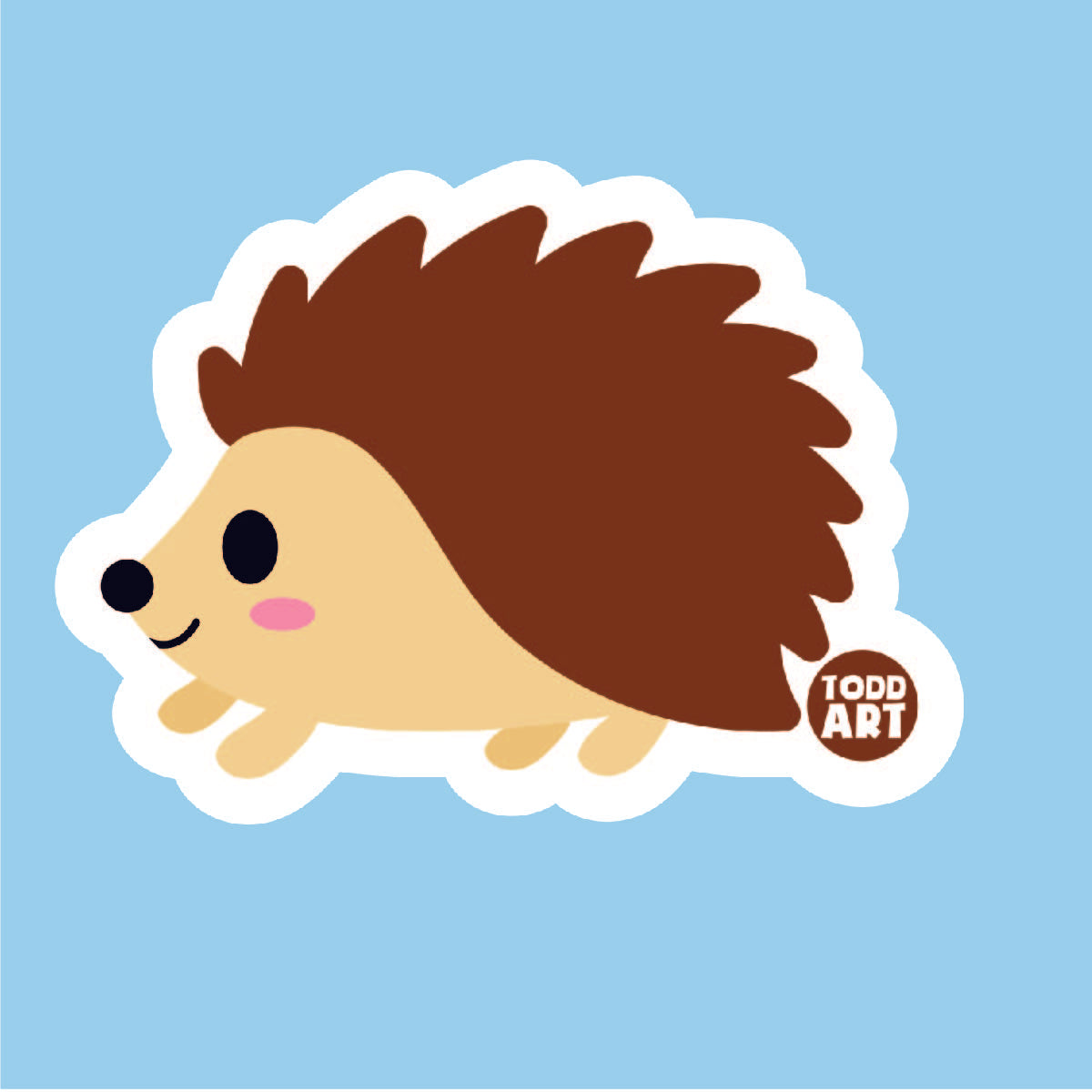 Hedgehhog Vinyl Sticker