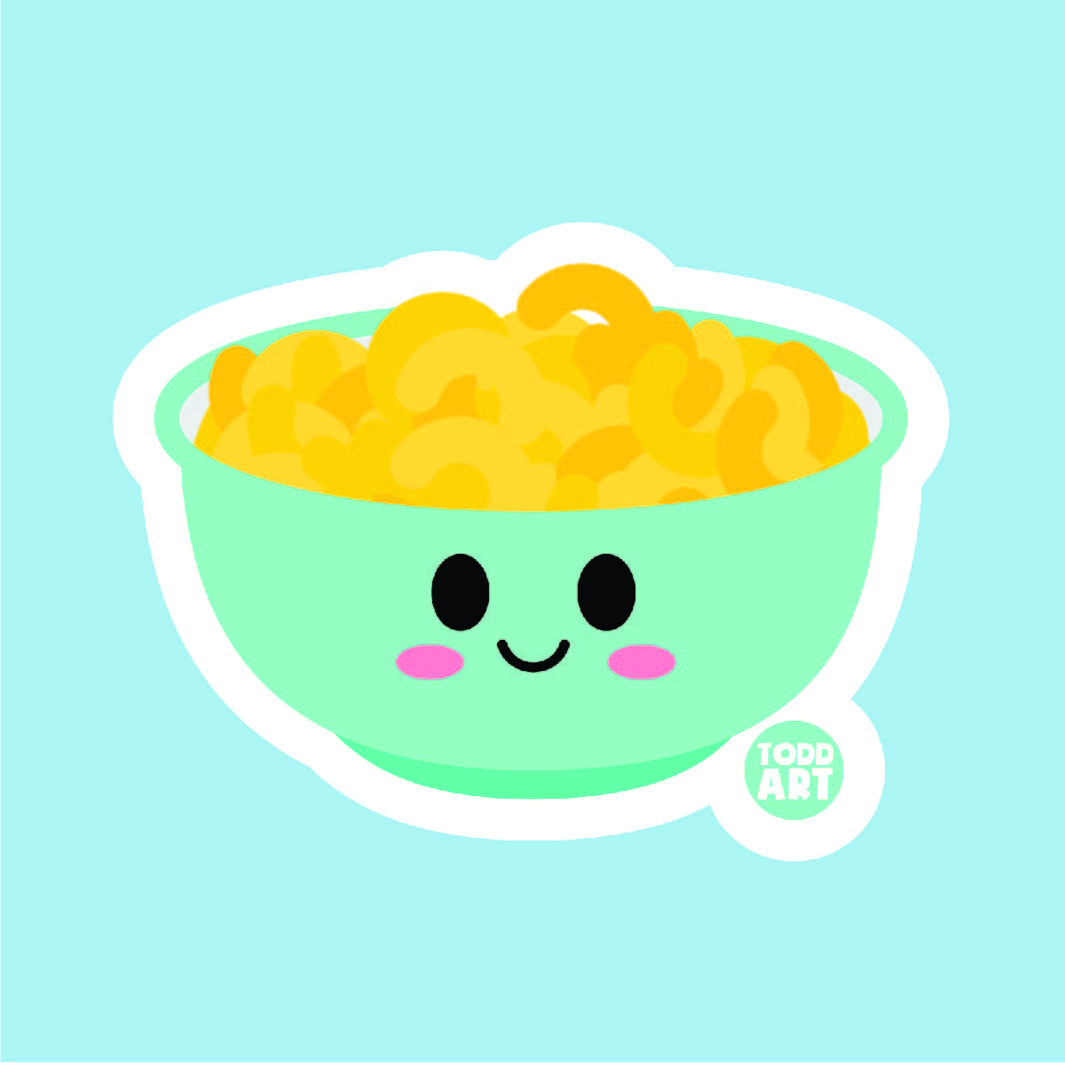 Mac and Cheese Vinyl Sticker