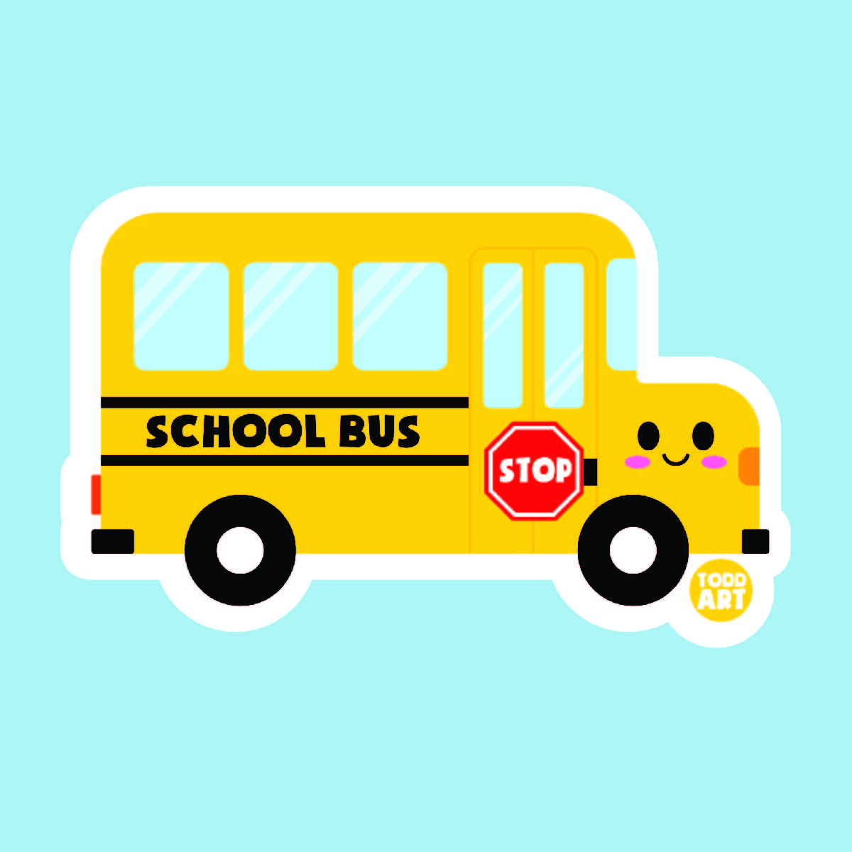 School Bus Sticker