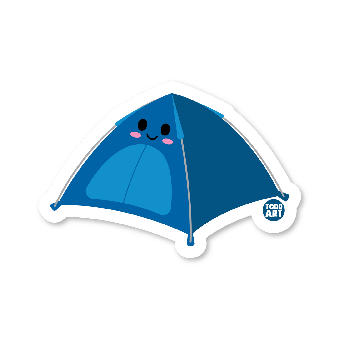 Camping Tent Vinyl Sticker