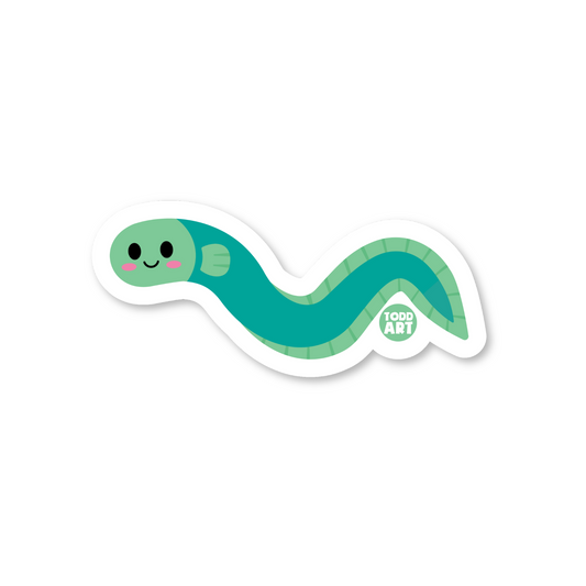 Eel Vinyl Sticker