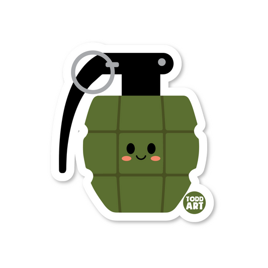 Grenade Vinyl Sticker