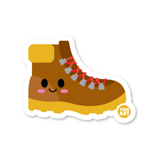 Hiking Boot Vinyl Sticker