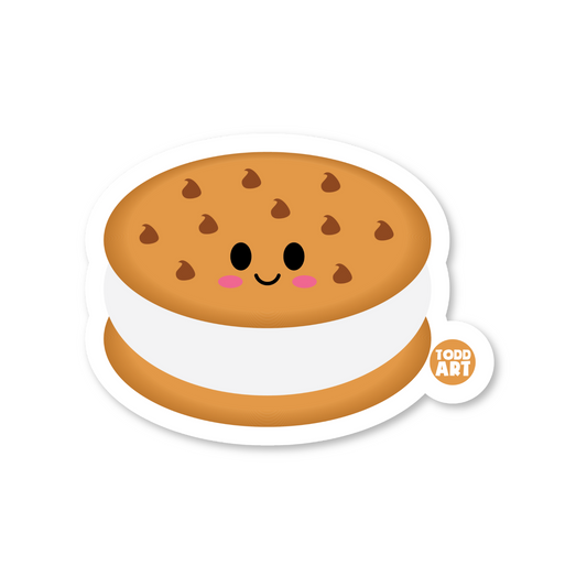 Ice Cream Sandwich Vinyl Sticker