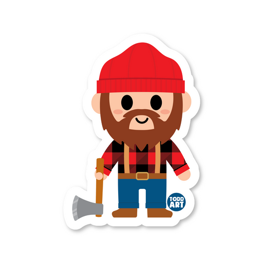 Lumberjack Vinyl Sticker