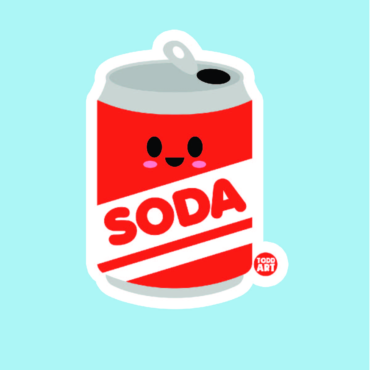 Soda Can Sticker