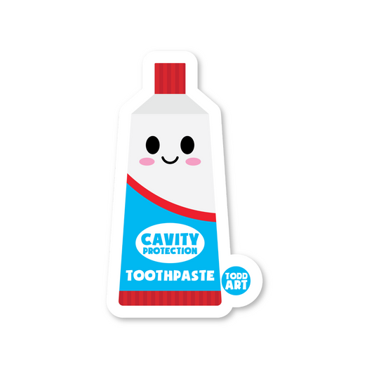 Toothpaste Sticker