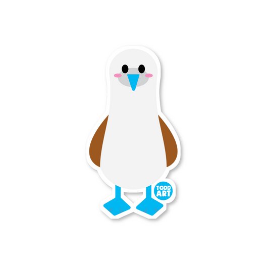 Blue Footed Boobie Vinyl sticker