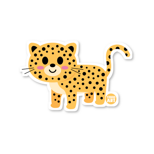 Cheetah Vinyl Sticker