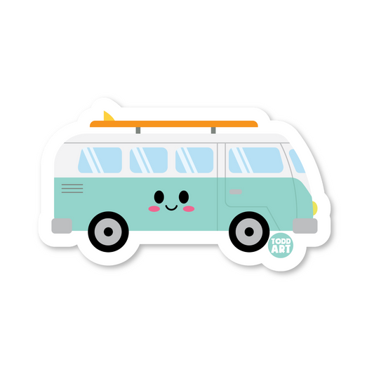 Camper Van Vinyl Sticker