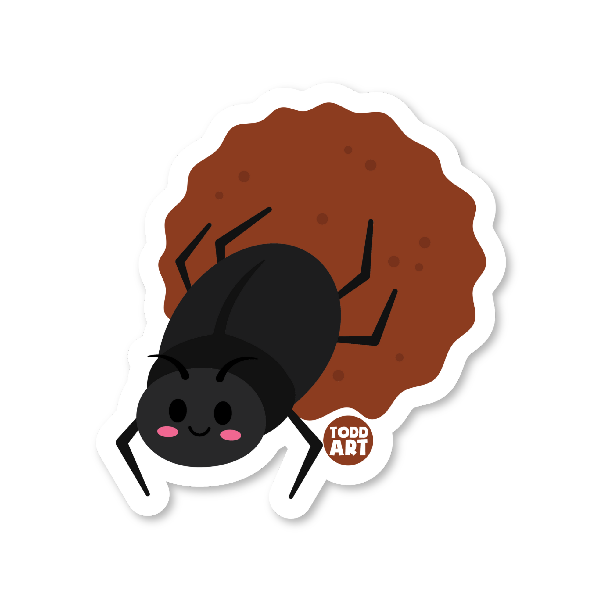 Dung Beetle Vinyl Sticker – Boo Boo Buddies