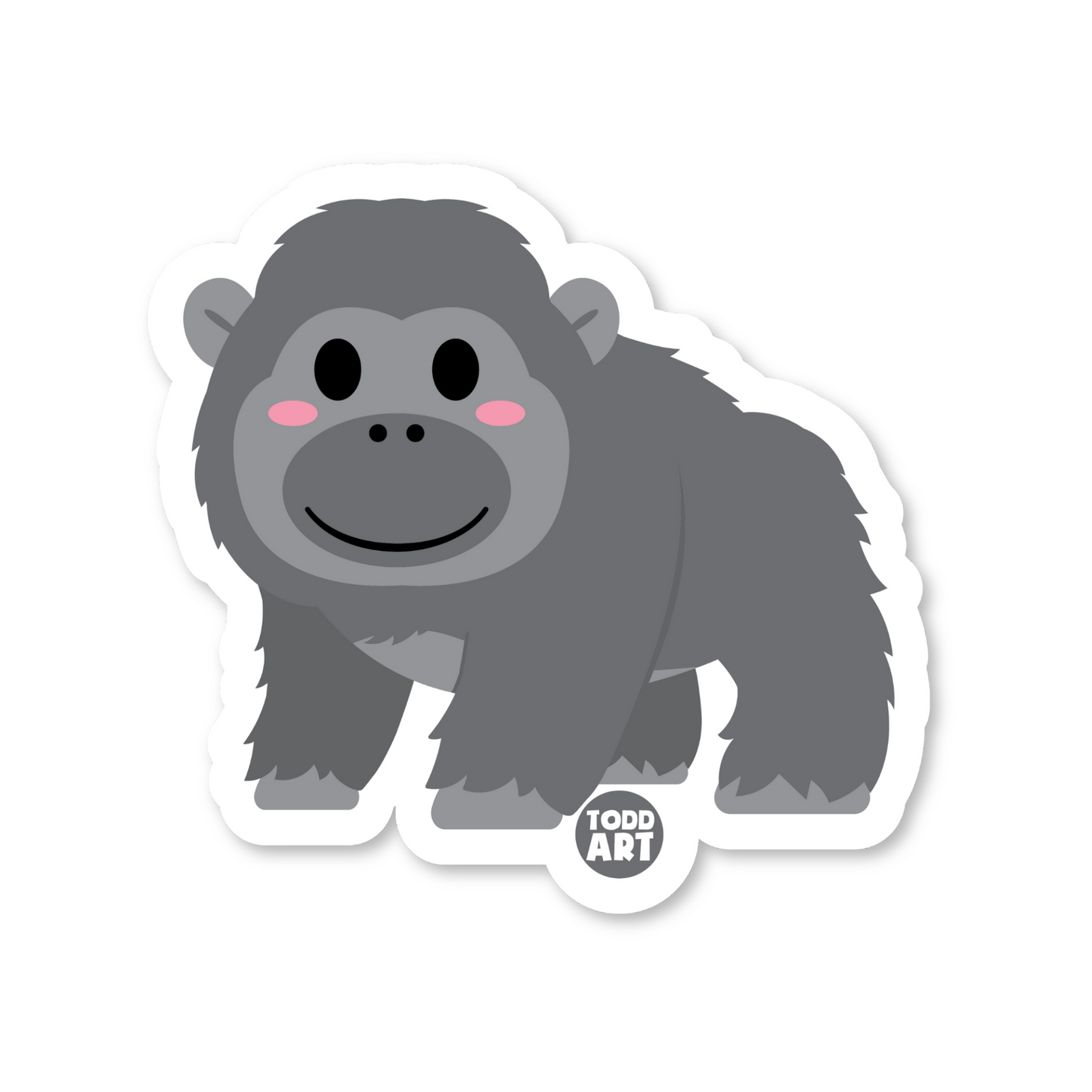 Gorilla Vinyl Sticker