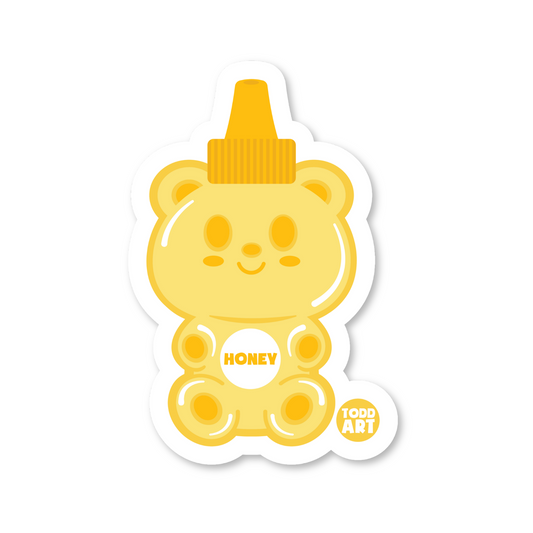 Honey Bear Vinyl Sticker