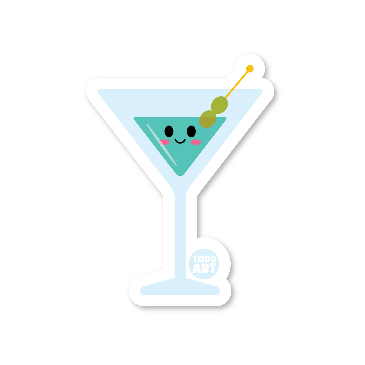 Martini Vinyl Sticker