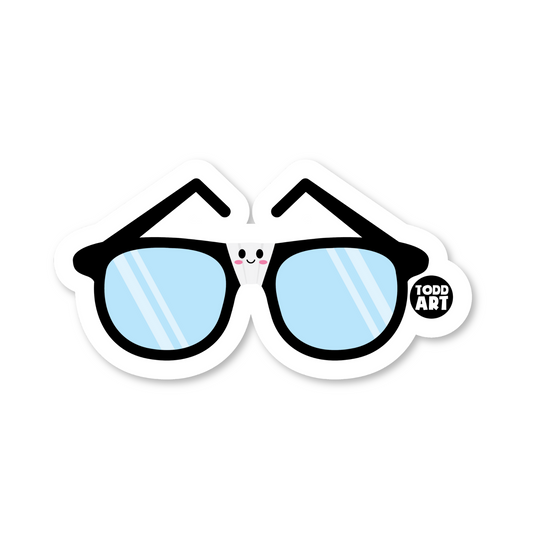 Nerd Glass Vinyl Sticker