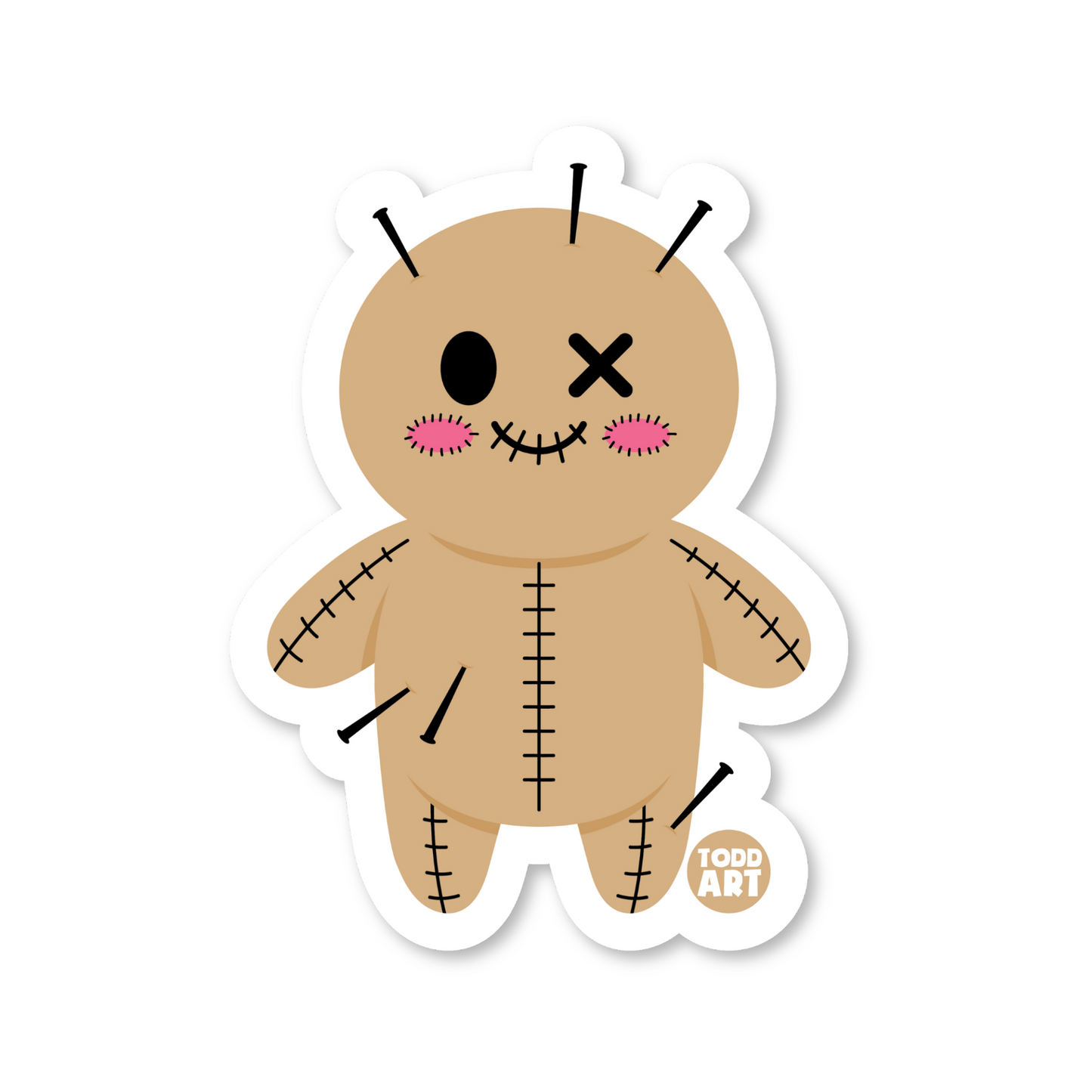 Voodoo Doll Sticker