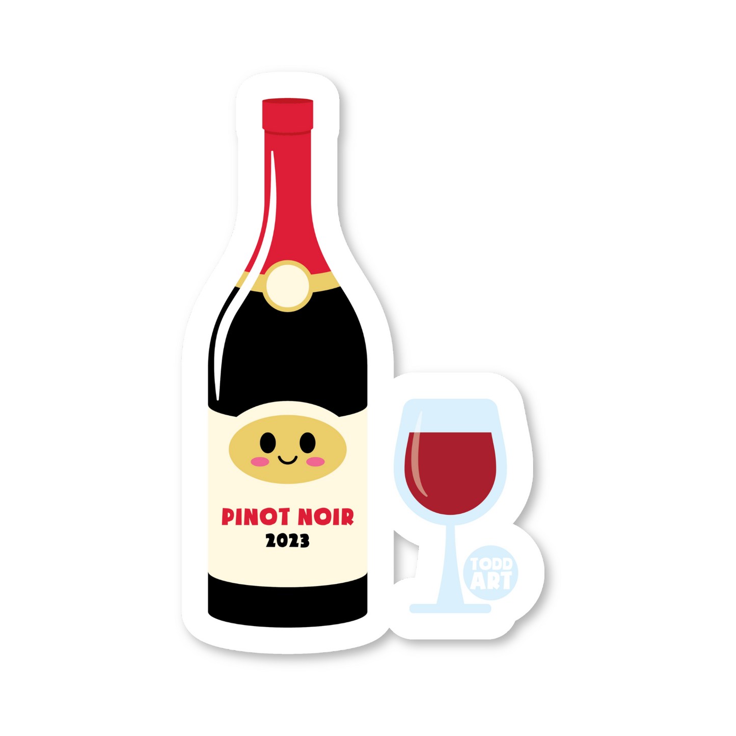 Wine Bottle Sticker