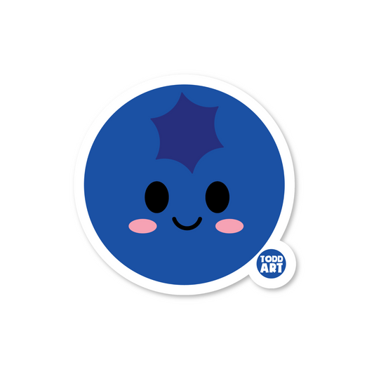 Blueberry Vinyl Sticker