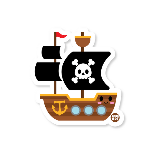 Pirate Ship Vinyl Sticker