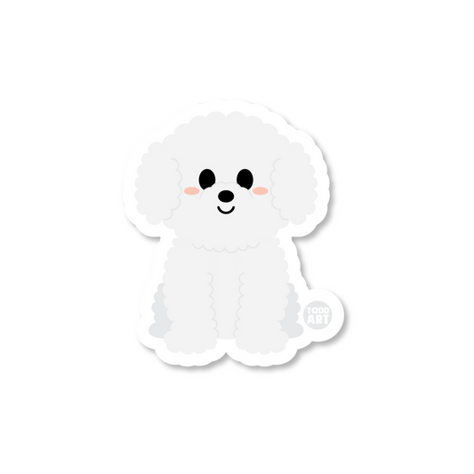 BICHON FRISE DOG STICKER