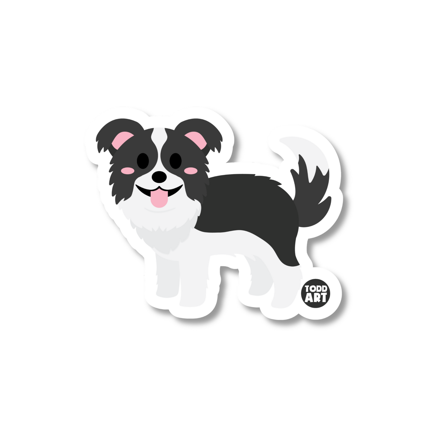 BORDER COLLIE DOG STICKER