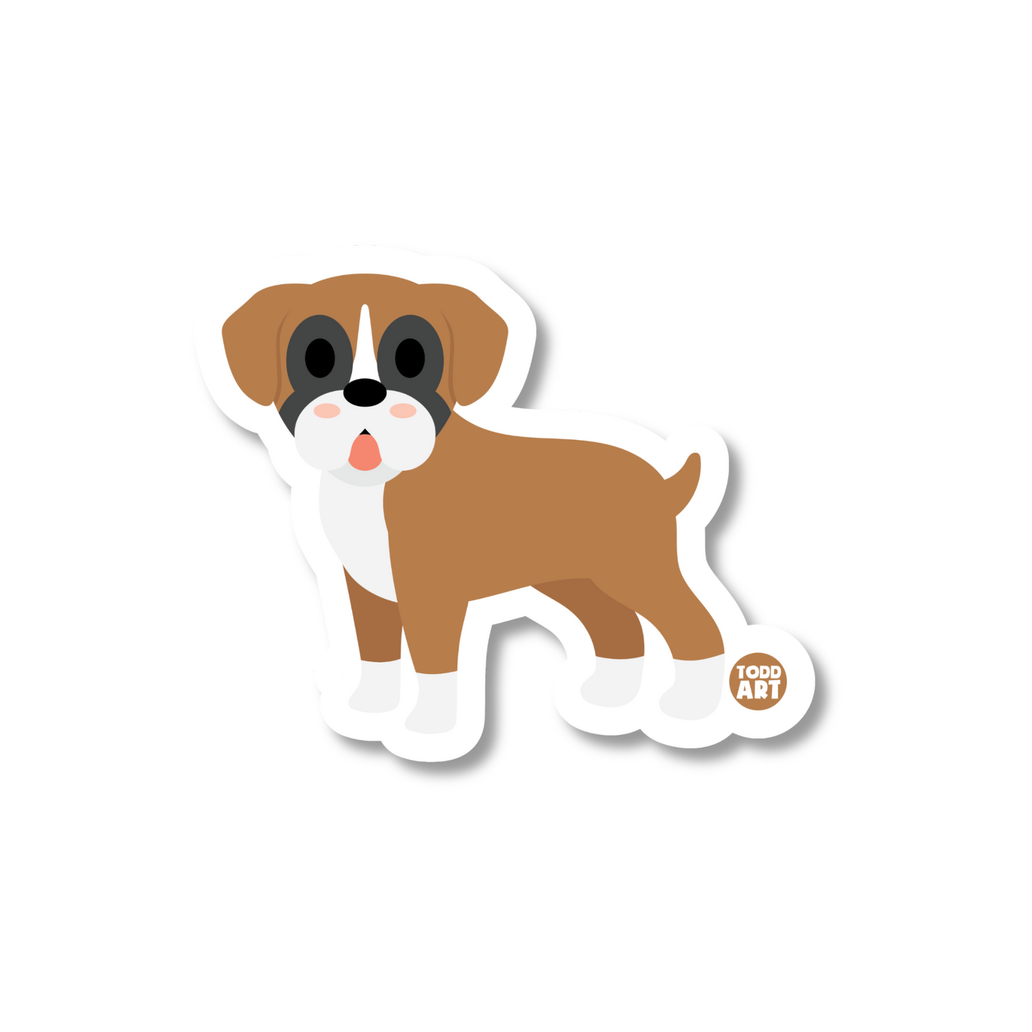 BOXER DOG STICKER