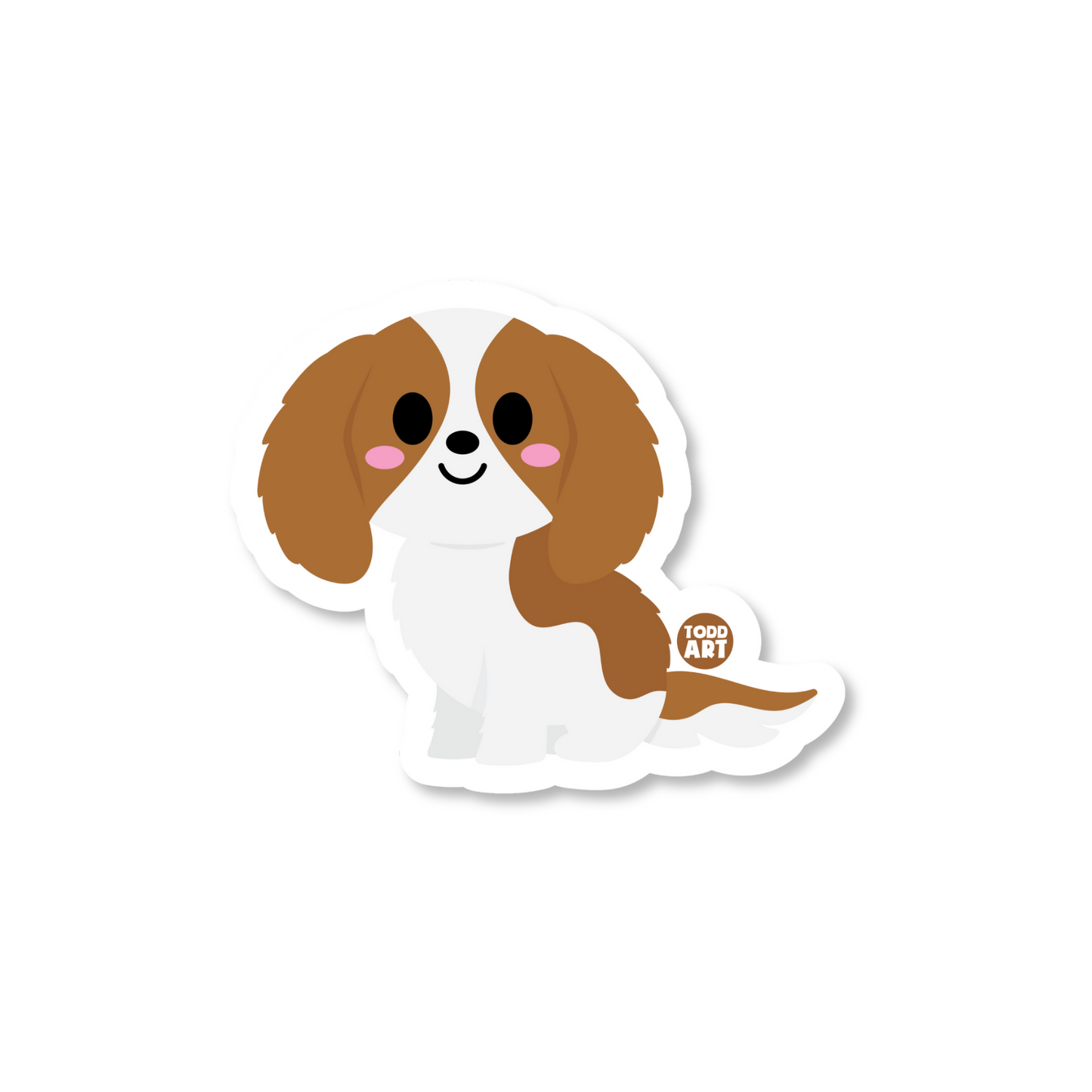 CAVALIER KING CHARLES DOG STICKER