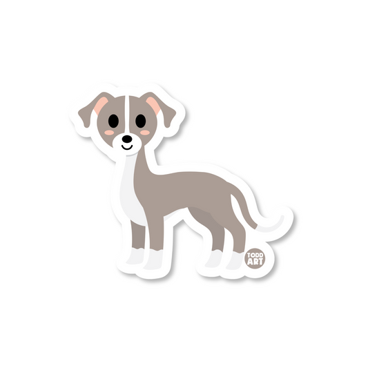 GREYHOUND DOG STICKER