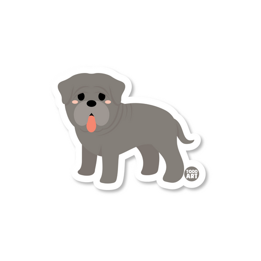 MASTIFF DOG STICKER