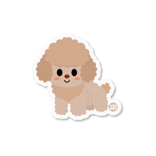 POODLE DOG STICKER