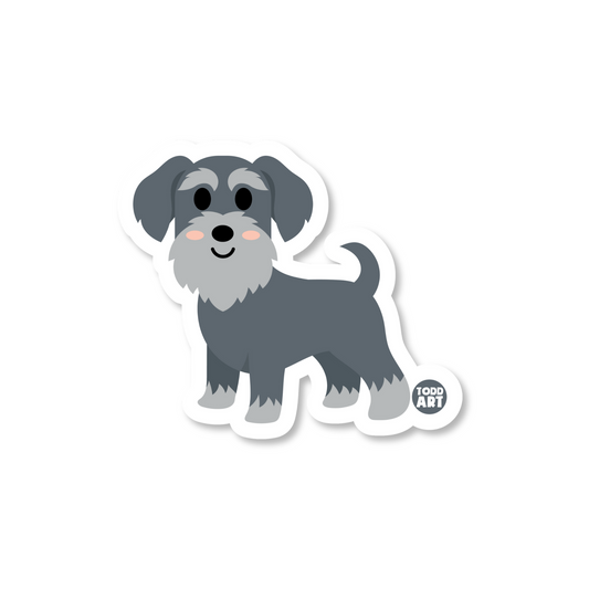 SCHNAUZER DOG STICKER